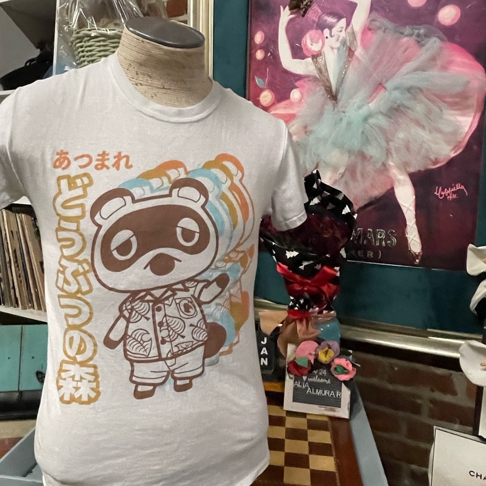 animal crossing tom nook shirt